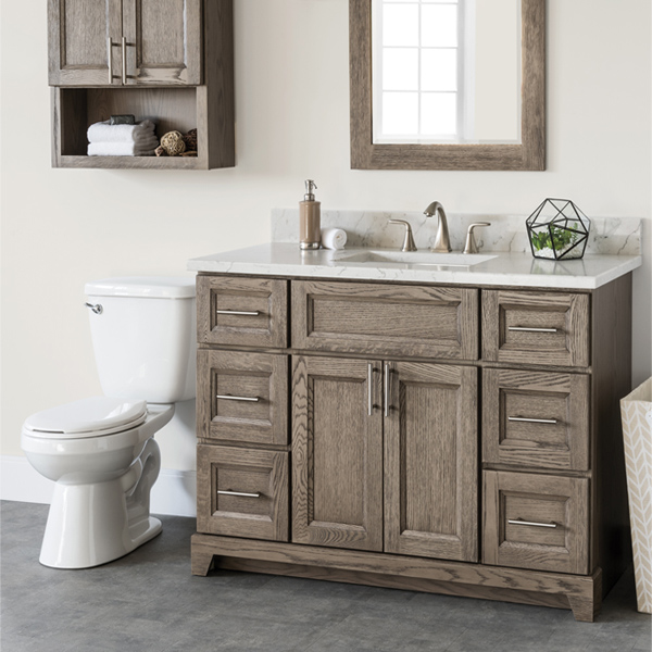22 Vanity With Granite Quartz Counter Top, Indiana 42 Single Bathroom Vanity Set