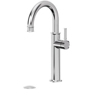 Tenzo ALY12-P-CR Alyss Single Hole Tall Lavatory Faucet With (Overflow) Drain