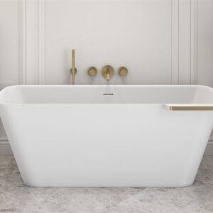LUKAS TUB WITH SHELF MATTE WHITE