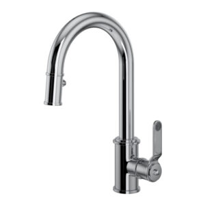 Armstrong Pulldown Bar & Food Prep Faucet - Polished Chrome With Metal Lever Handle | Model Number: U.4543HT-APC-2