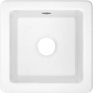 Shaws Lancaster 15" Undermount Single Basin Fireclay Kitchen / Bar Sink