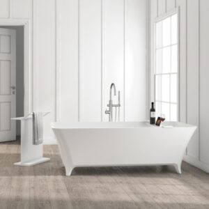SLIK VECCHIO 67″ X 30″ X 23″ SOLID SURFACE FREESTANDING BATHTUB