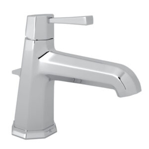 Deco Single Hole Single Lever Bathroom Faucet - English Gold With Metal Lever Handle | Model Number: U.3135LS-EG-2